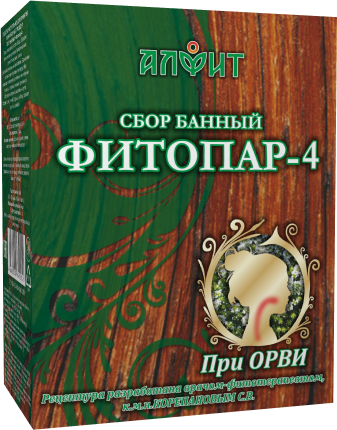 Фитосбор для кедровой бочки Алфит  "ФИТОПАР-4" ПРИ ОРВИ, 20 пак