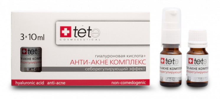 TETE Гиалуроновая кислота + Анти-акне комплекс 3*10 мл